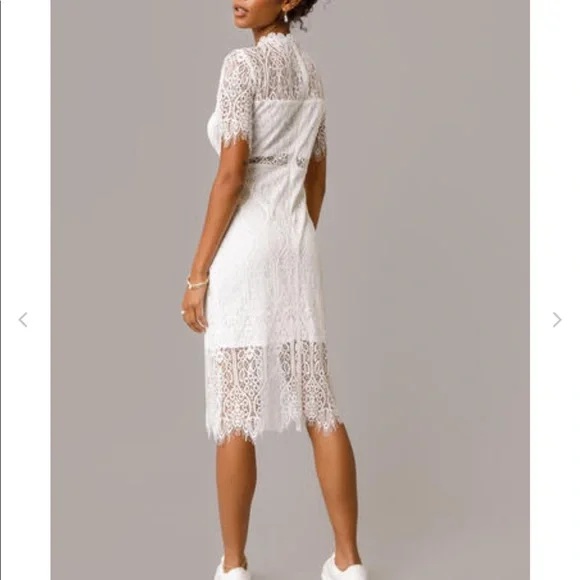 White Francesca’s lace dress NWT M - Picture 2 of 3